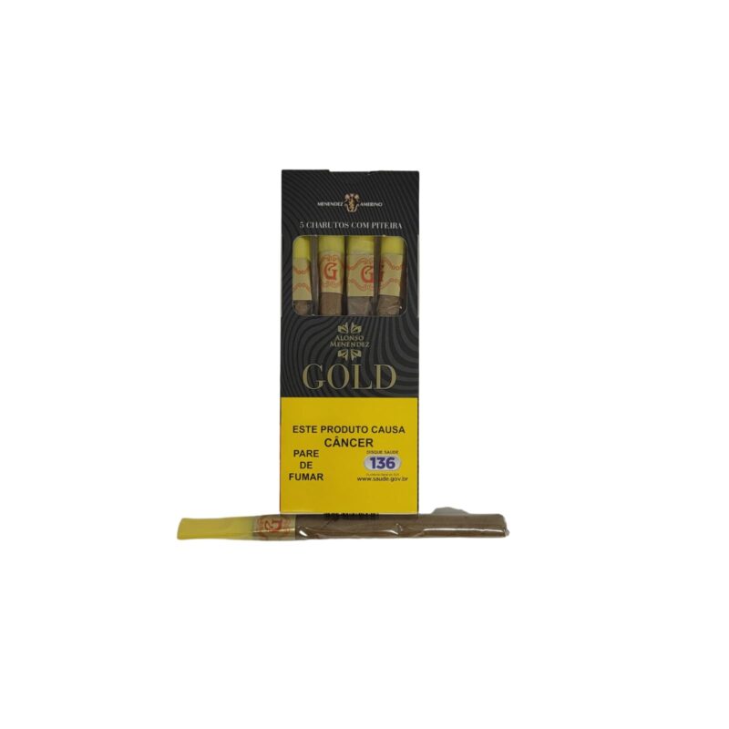 Cigarrilha Alonso Menendez Gold - Com Piteira