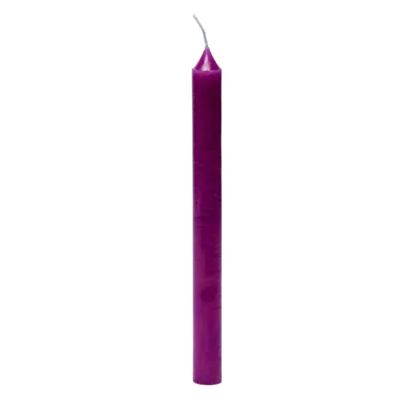Vela Palito Violeta C/ 15 Unidades – 17Cm