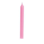 Vela Palito Rosa C/ 15 Unidades – 17Cm