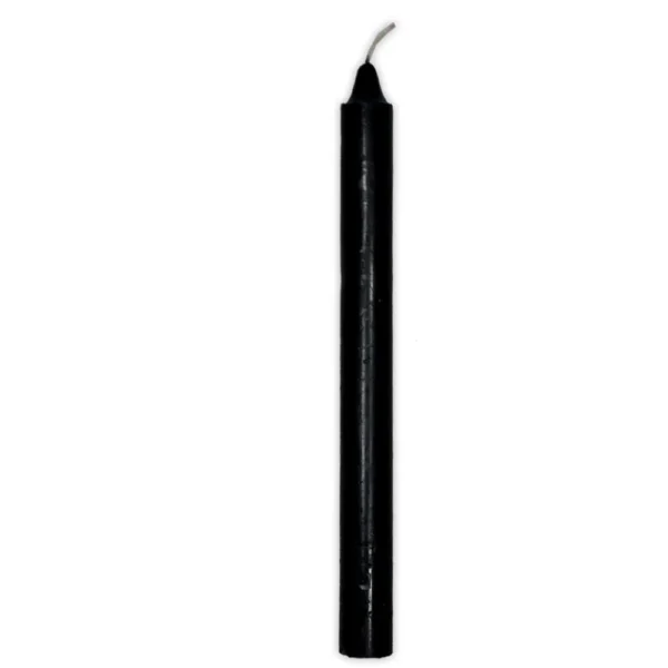 Vela Palito Preta C/ 15 Unidades – 17Cm