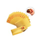 Baralho Dourado Resistente A Água Anti Rasgo Cartas Ouro