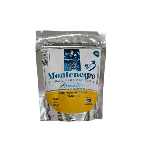 Tabaco Fumo para Cachimbo Montenegro N3 Baunilha Aromáticos - Pacote (30g)