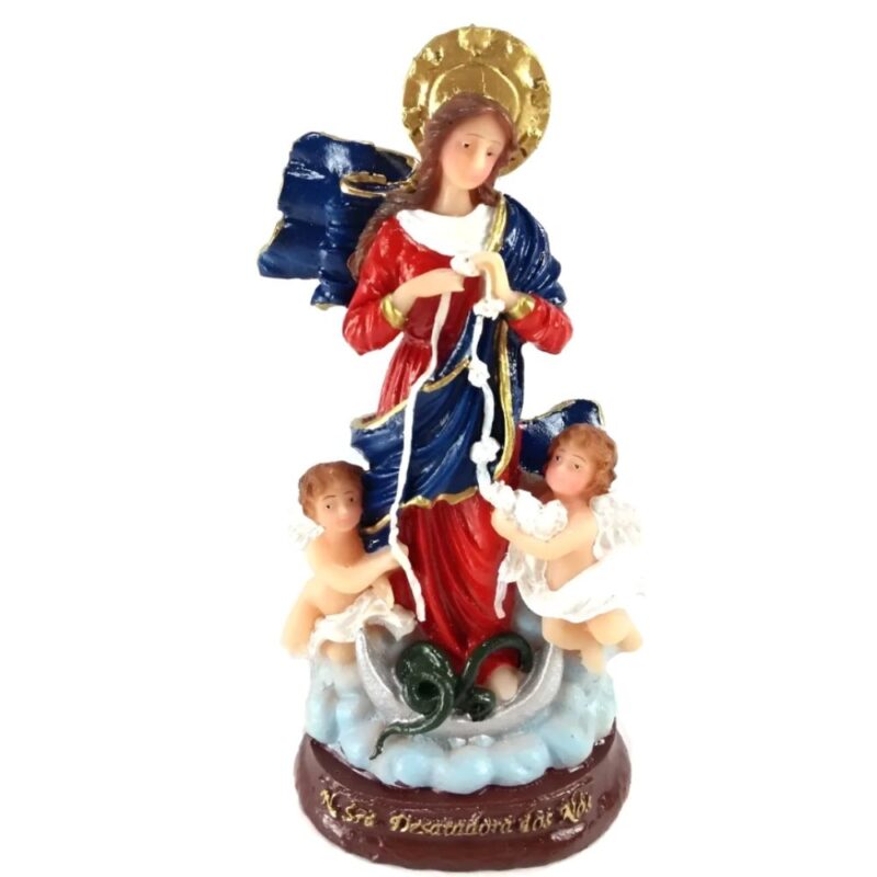 Imagem Nossa Senhora Desatadora Dos Nós 15 Cm Resina