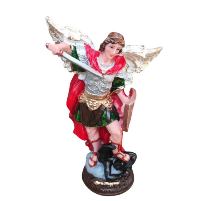 Arcanjo Miguel Imagem Católica Em Resina 15 Cm