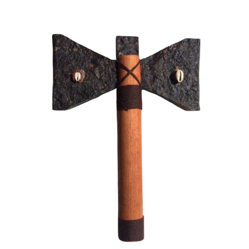 Machado Duplo Orixá Xango Oxé 32 Cm Umbanda E Candomblé