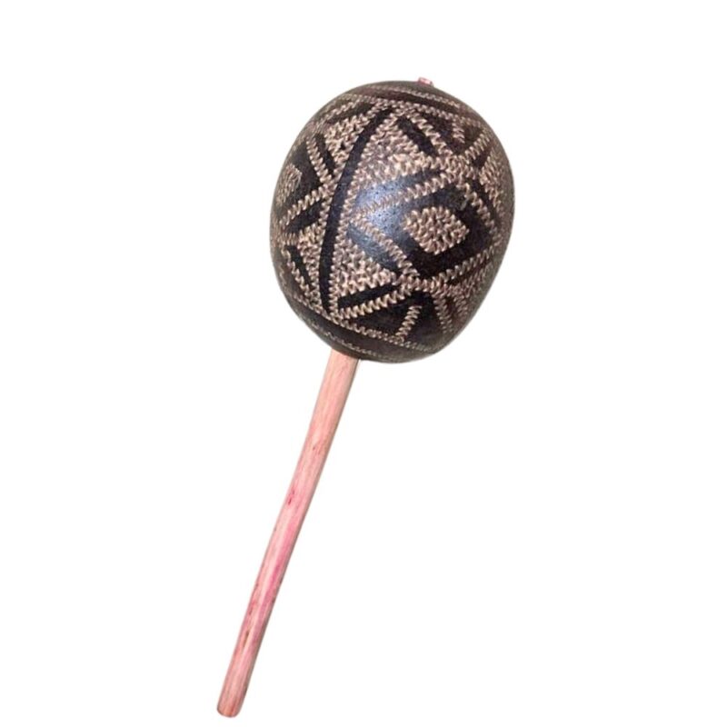 Maracá Indígena Som Floresta Instrumento Rústico Xamã