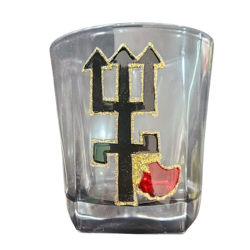 Copo Whisky Exu Tridente Preto