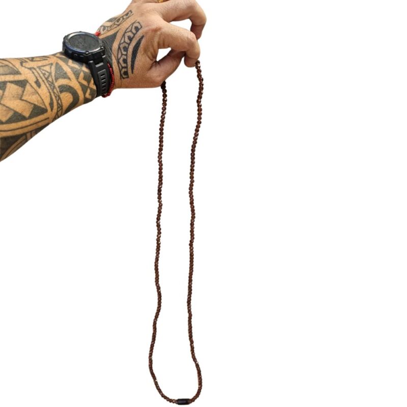 Guia de cristal 8mm 60 cm - Marrom