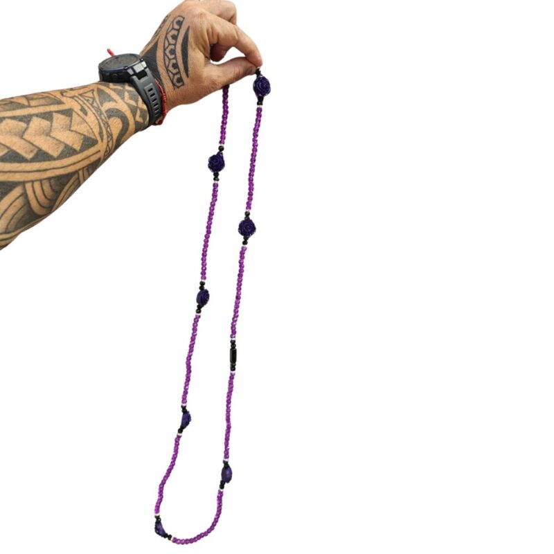 Guia de cristal 8mm 60 cm - Roxo