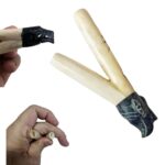 Kuripe de osso de Alpaca e pedra Serpentina